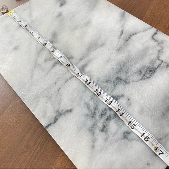 Handmade | Cream White Orange Geode Pendant 32in 14K Gold Filled Chain Necklace - Picture 3 of 6